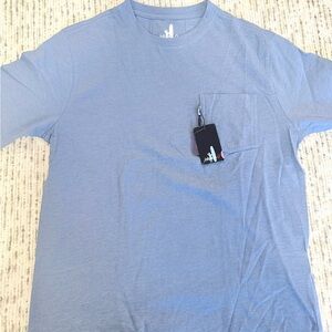 johnnie-O Light Blue Short Sleeve Pocket Tee